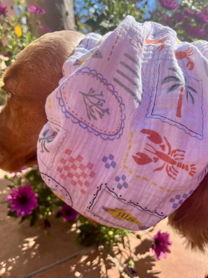Snood en double gaze de coton