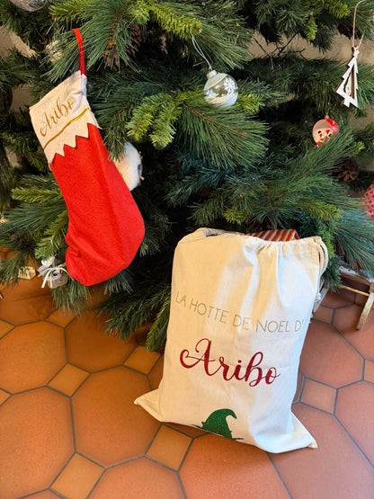 Hotte de Noël personnalisable