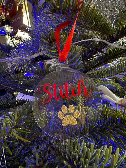 Boule de Noël personnalisable en plexiglace