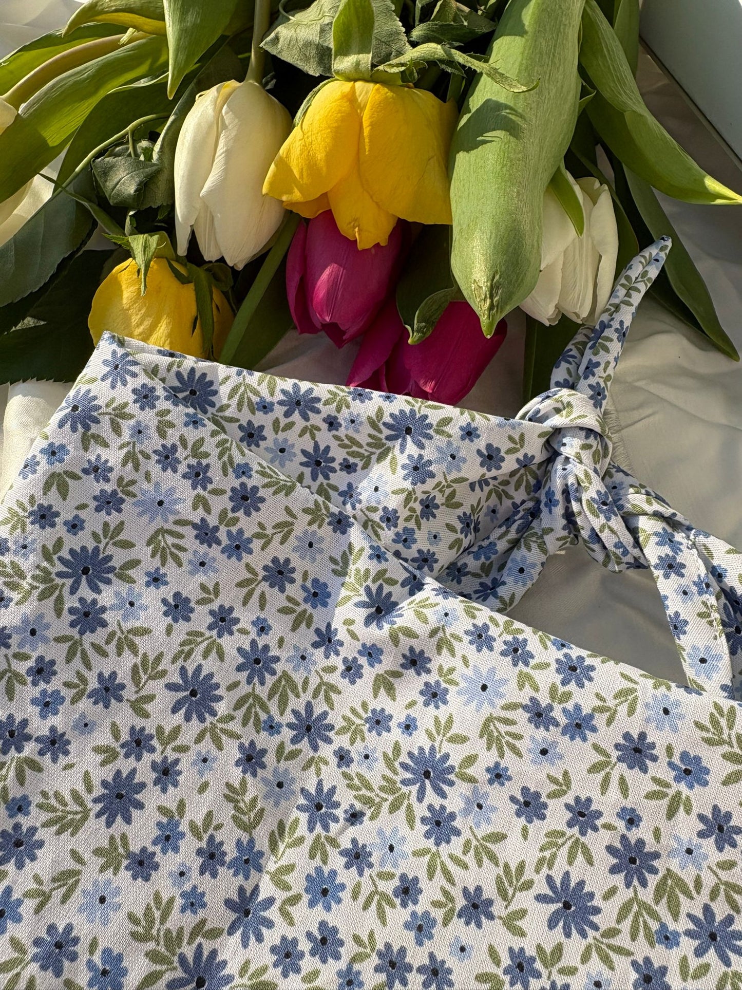 Bandana en coton - fleurs