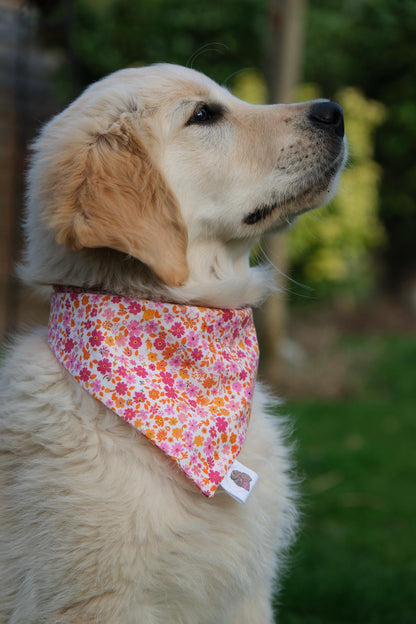 Bandana en coton - fleurs