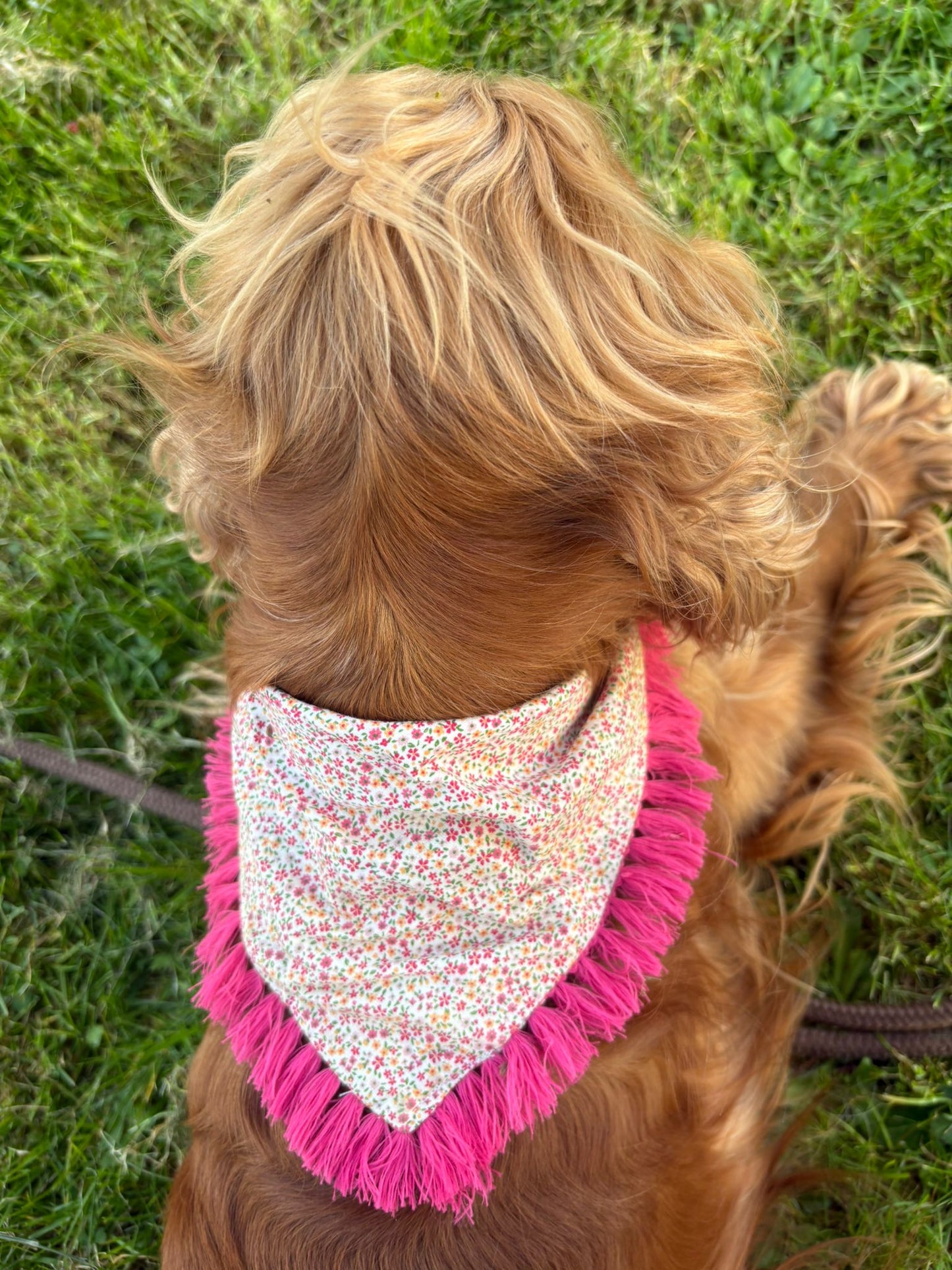 Bandana à franges - fleurs