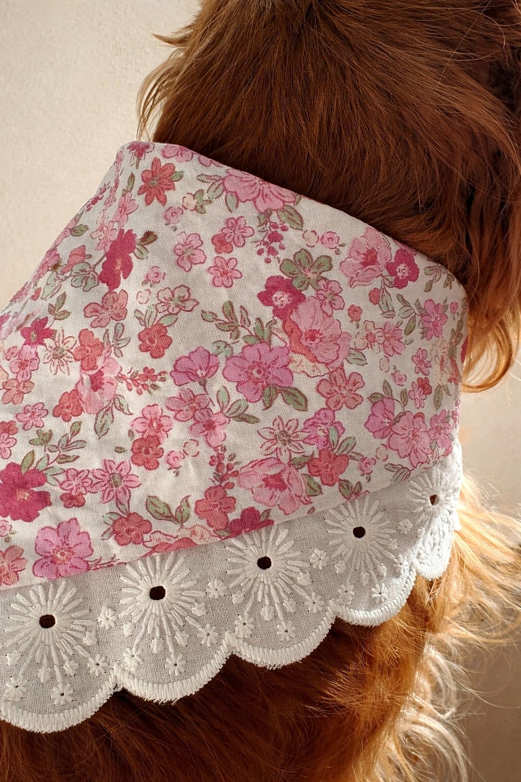 Bandana à dentelle - fleurs