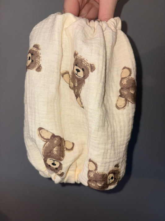 Snood en double gaze de coton - Ours