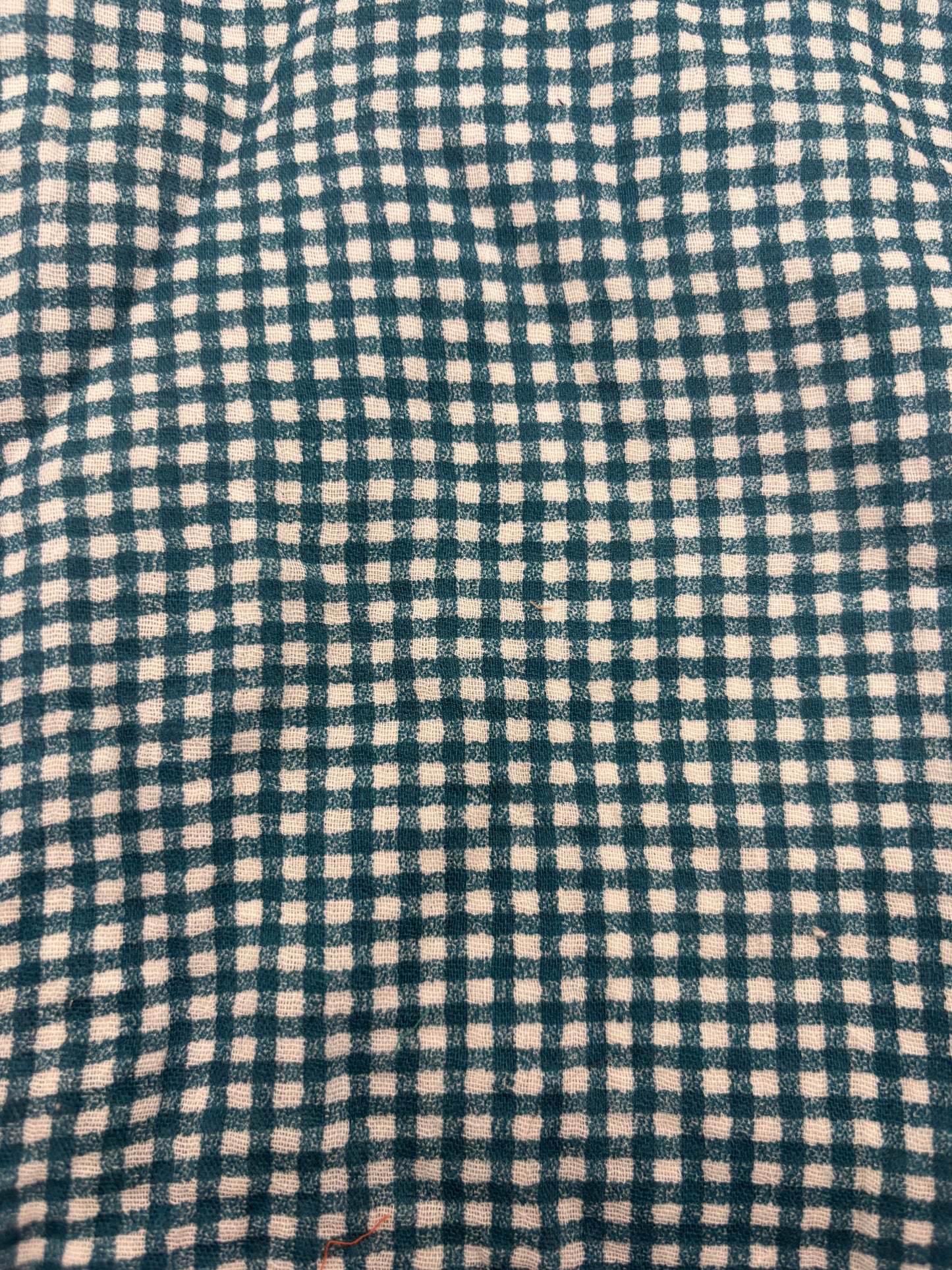Snood en double gaze de coton - vichy