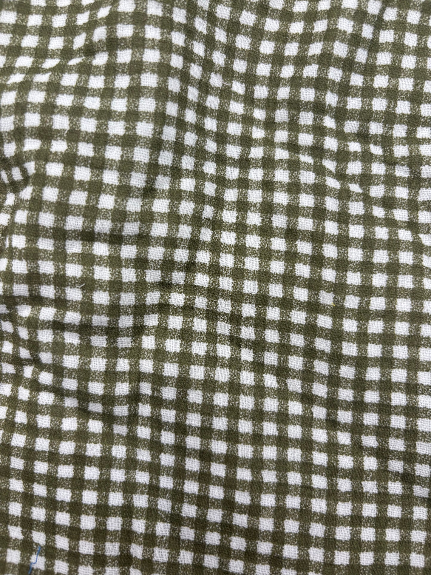 Snood en double gaze de coton - vichy