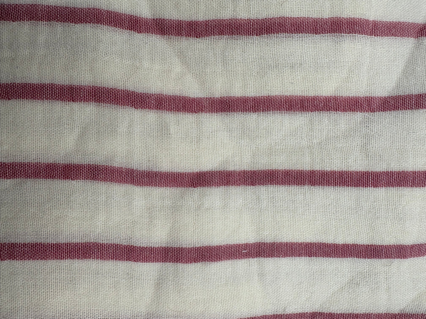 Snood en double gaze de coton - rayures
