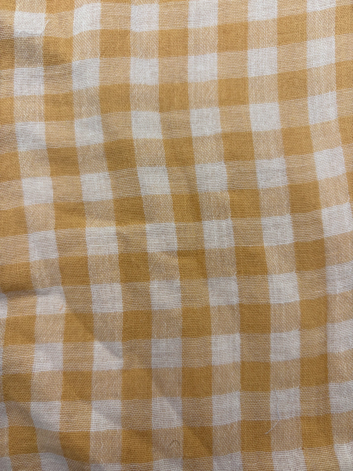Snood en double gaze de coton - vichy