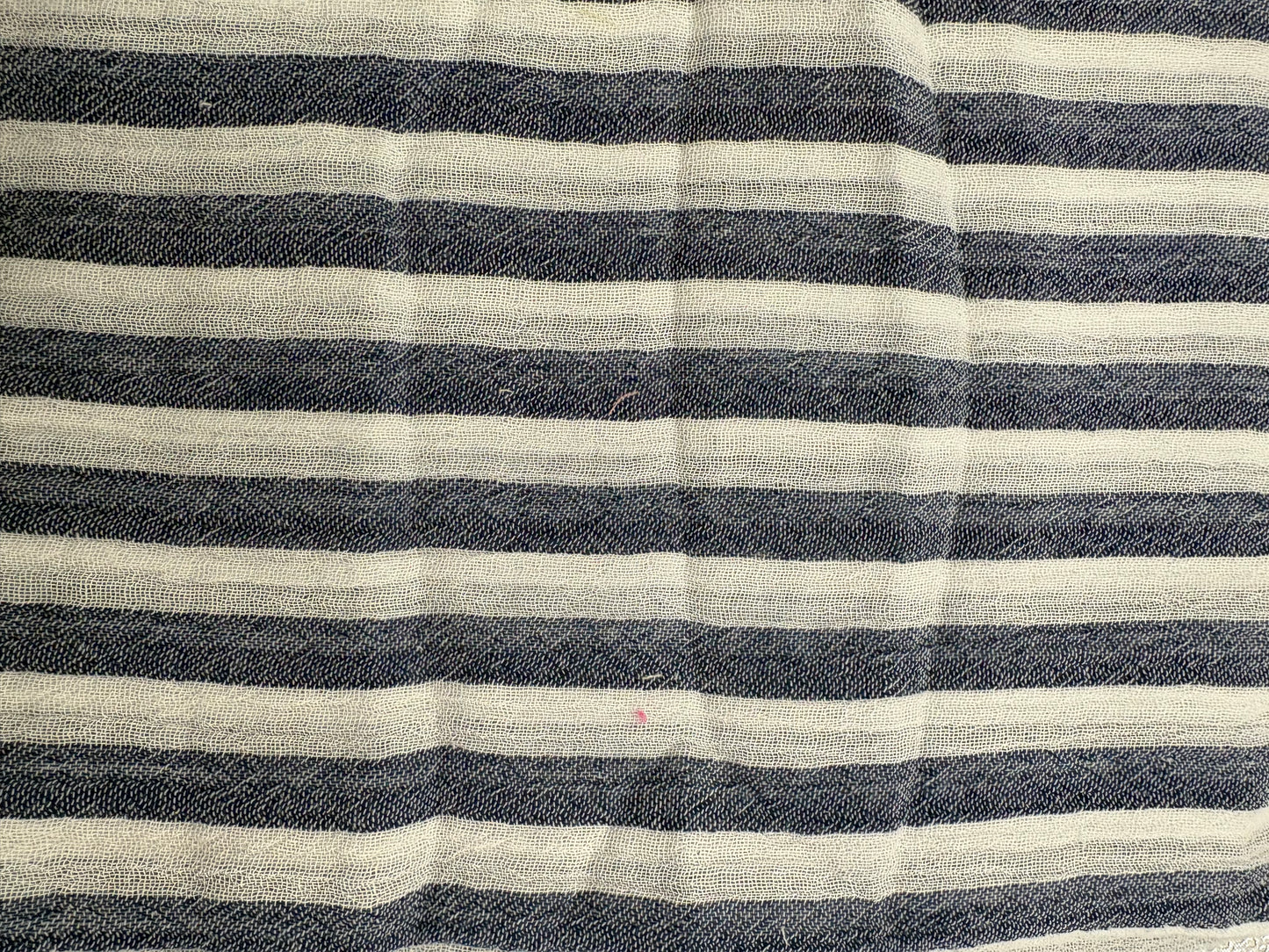Snood en double gaze de coton - rayures