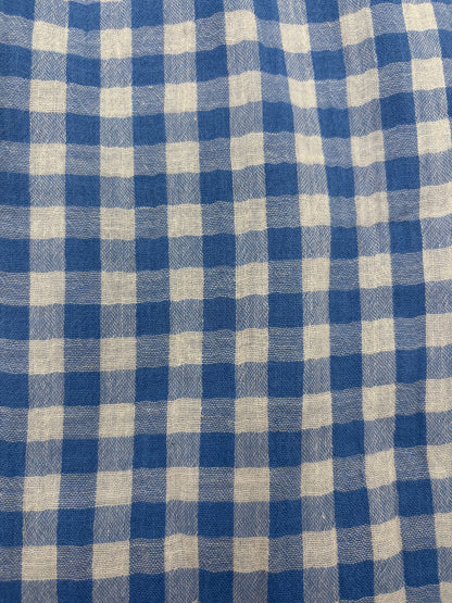Snood en double gaze de coton - vichy