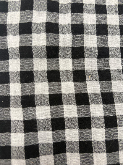 Snood en double gaze de coton - vichy
