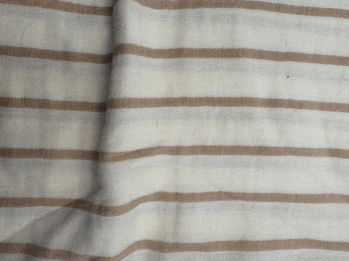 Snood en double gaze de coton - rayures