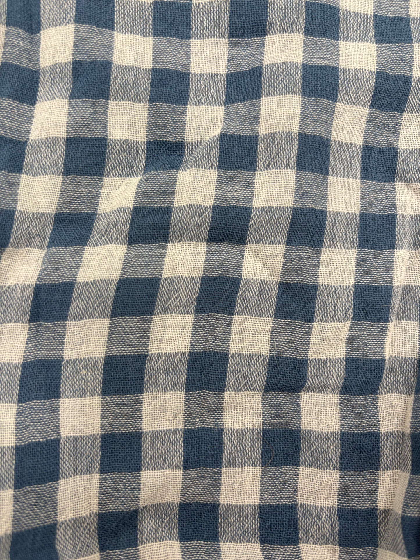 Snood en double gaze de coton - vichy