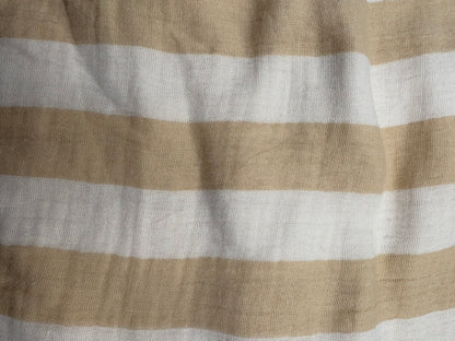 Snood en double gaze de coton - rayures