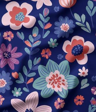 Snood imperméable - fleurs