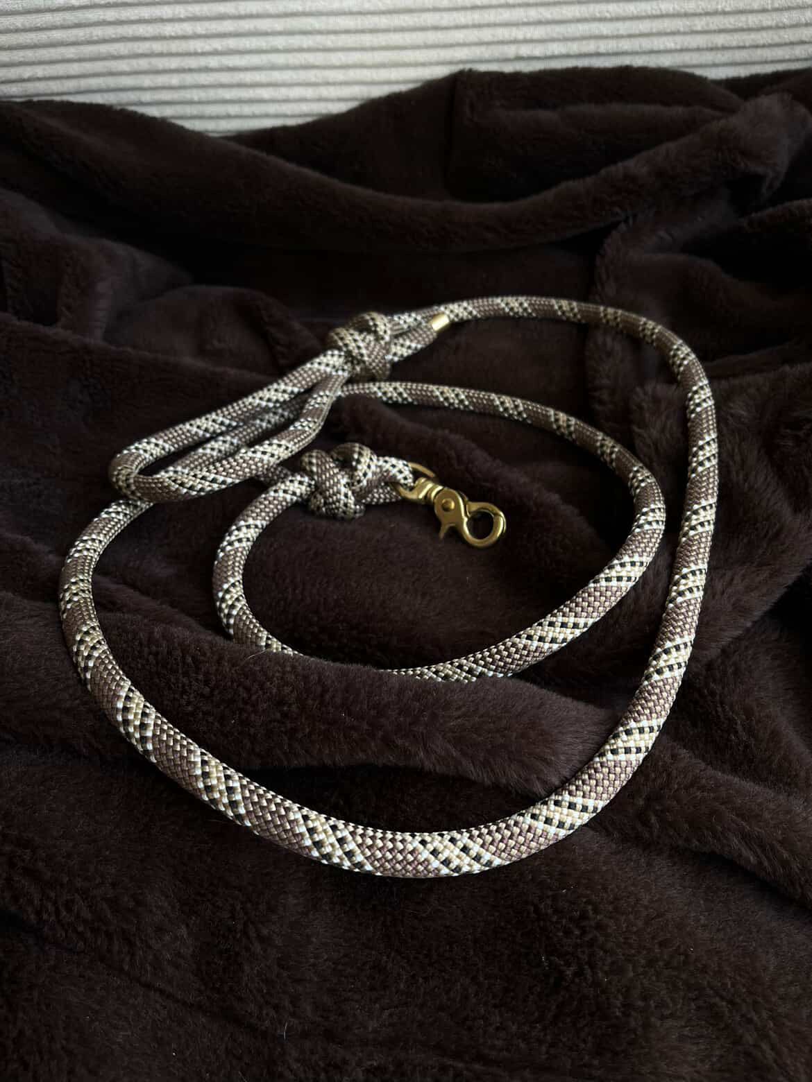 Laisse en corde - Tartan