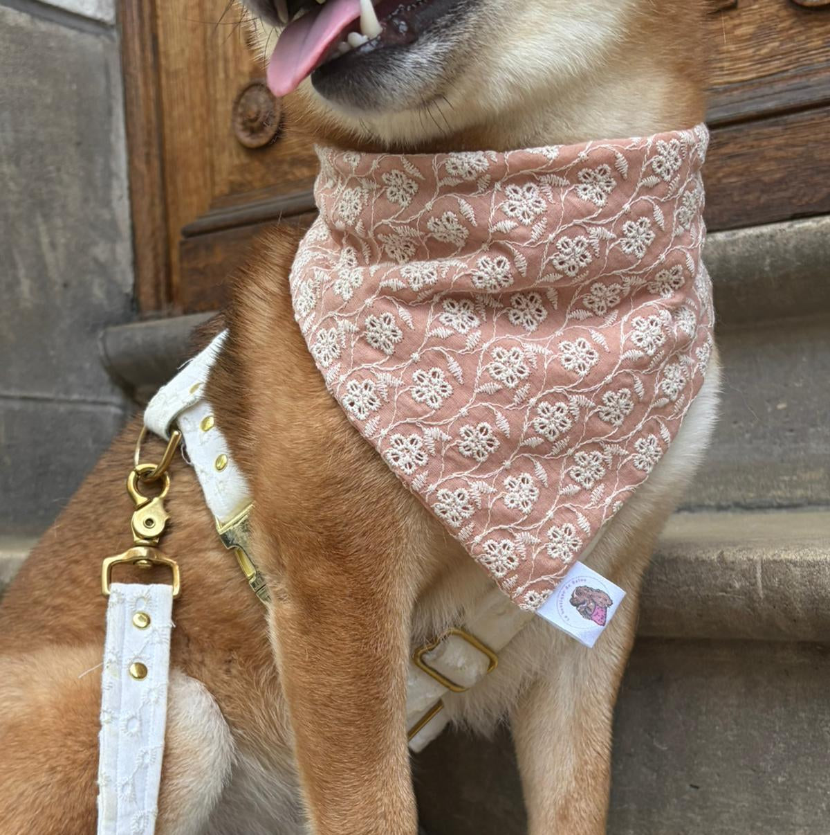 Bandana broderie anglaise