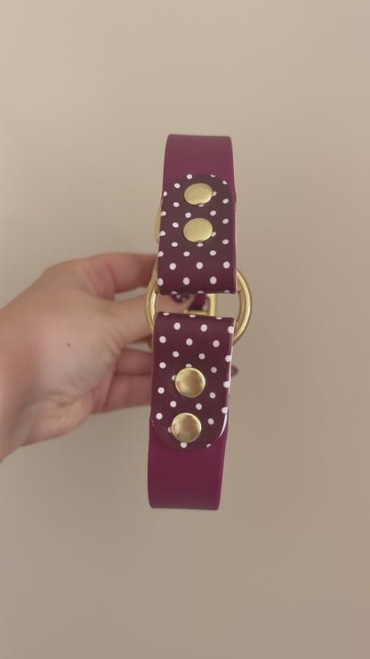 Collier en biothane à motifs - automne