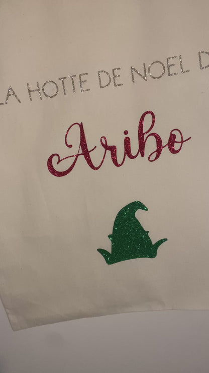 Hotte de Noël personnalisable