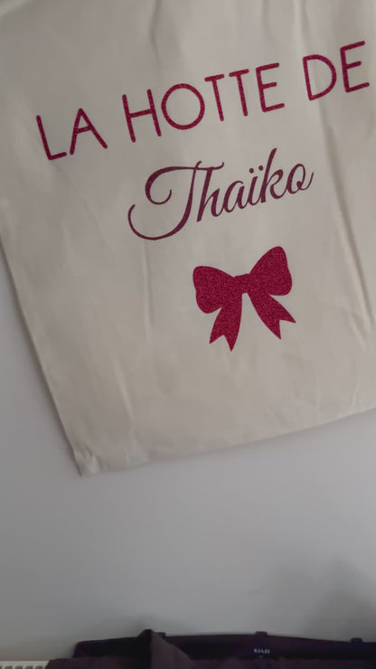 Hotte de Noël personnalisable