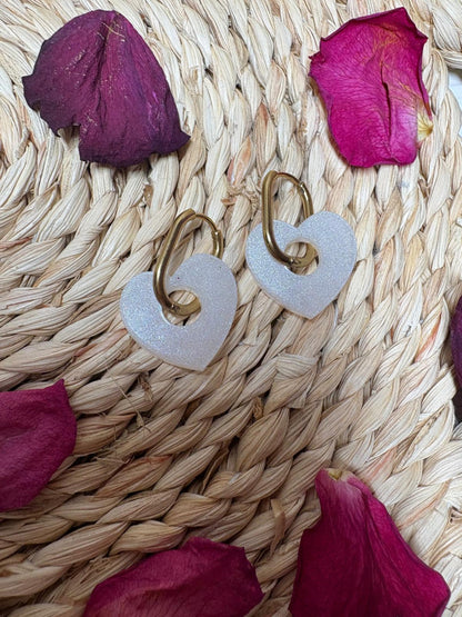 Boucles d'oreilles intercheangeables - St Valentin